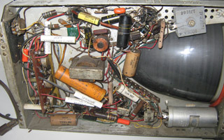 CRT chassis, bottom